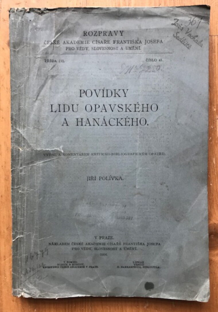 Polívka Jiří – Povídky lidu opavského a hanáckého