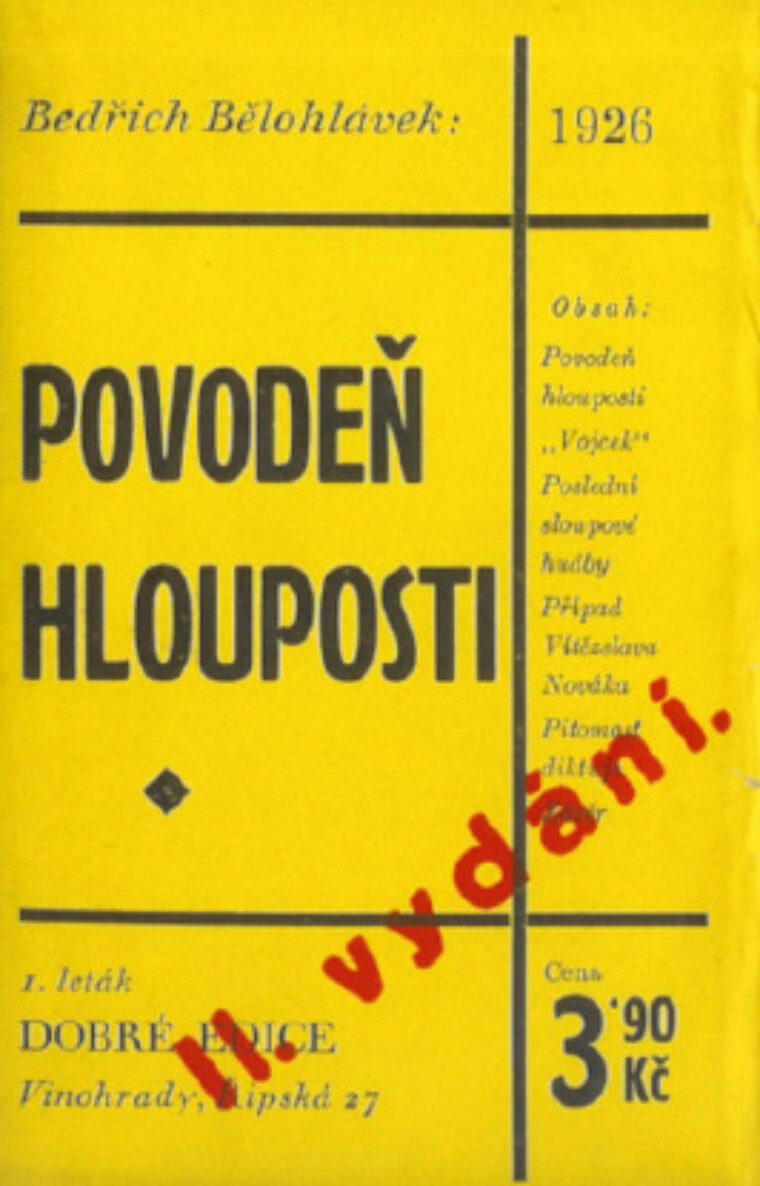 Bělohlávek Bedřich – Povodeň hlouposti