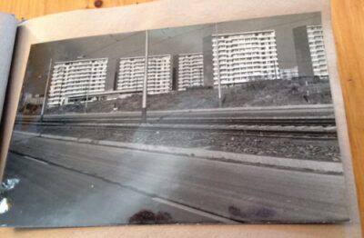 album 4 orig. fotografií ze stavby – Prodloužená ulice Výškovická Ostrava - Zábřeh