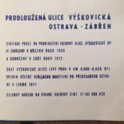 album 4 orig. fotografií ze stavby – Prodloužená ulice Výškovická Ostrava - Zábřeh