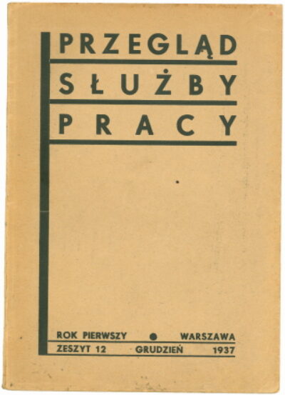 časopis / journal – Przeglad služby pracy