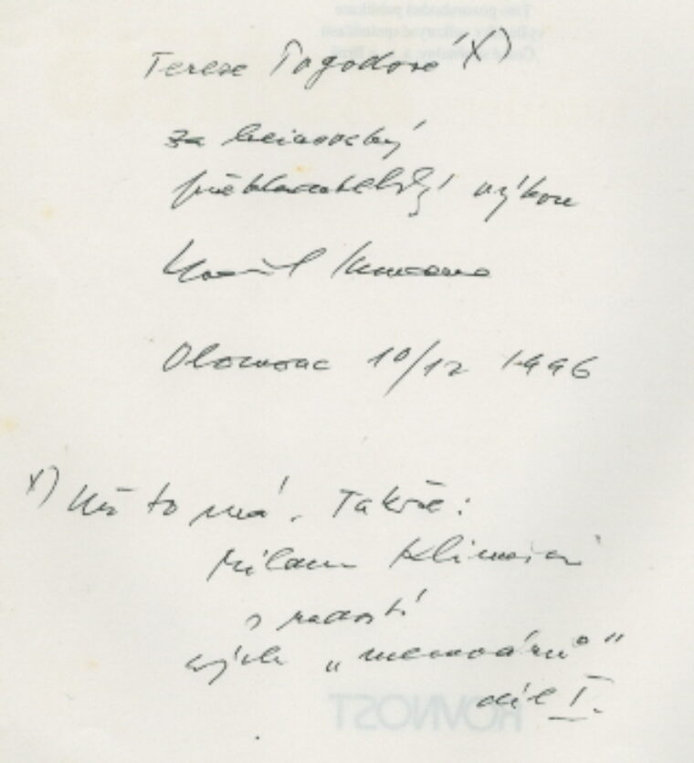 Kundera Ludvík – Řečiště