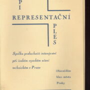 pozvánka / invitation – Representační ples SPI 1927