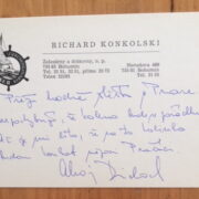 Konkolski Richard – Sám proti moři / PODPIS / + foto a signovaná karta