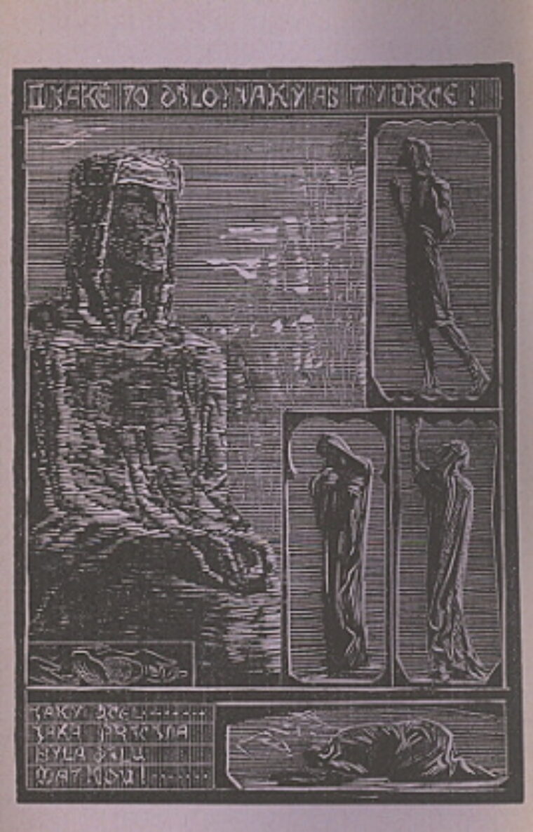 The list of the works from the exhibition by Fr.Bilek – Seznam prací z výstavy Fr.Bílka