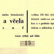 K.Cvejn / J.Černohorský – Slepec a včela