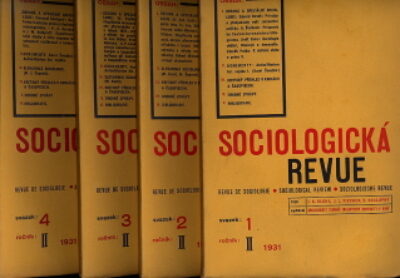 časopisy / journals – Sociologická revue