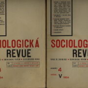 časopisy / journals – Sociologická revue