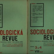 časopisy / journals – Sociologická revue