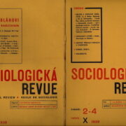 časopisy / journals – Sociologická revue