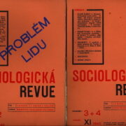 časopisy / journals – Sociologická revue