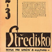 avantgardní časopis /czech avant-garde journal – Středisko - revue pro umění a kulturu