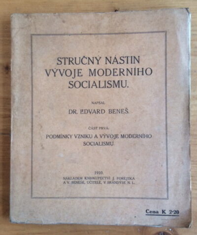 Beneš Edvard – Stručný nástin vývoje moderního socialismu