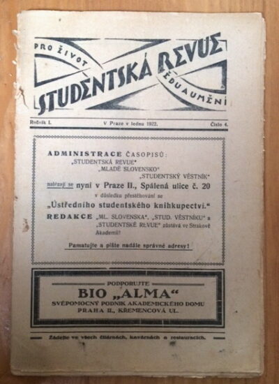 časopis / journal – Studentská revue