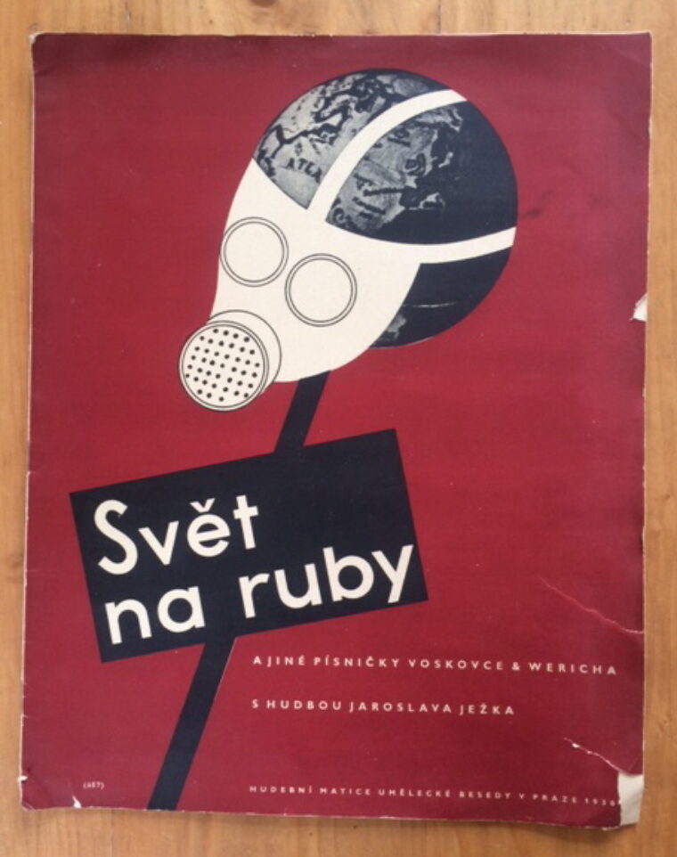 Voskovec - Werich - Ježek – Svět na ruby / noty - music /