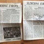 10 x orig. balonové letáky / orig. baloon flyers – Svobodná Evropa / Československá lidová oposice