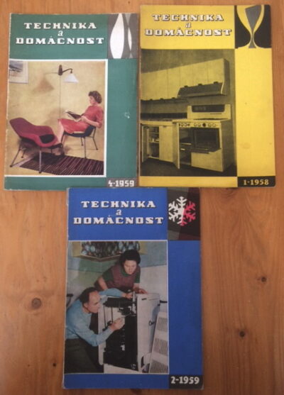 časopisy / journals – Technika a domácnost / 3 sešity /