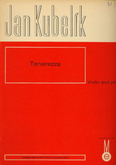 Kubelík Jan – Tenerezza