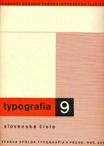 Slovenské číslo – Typografia