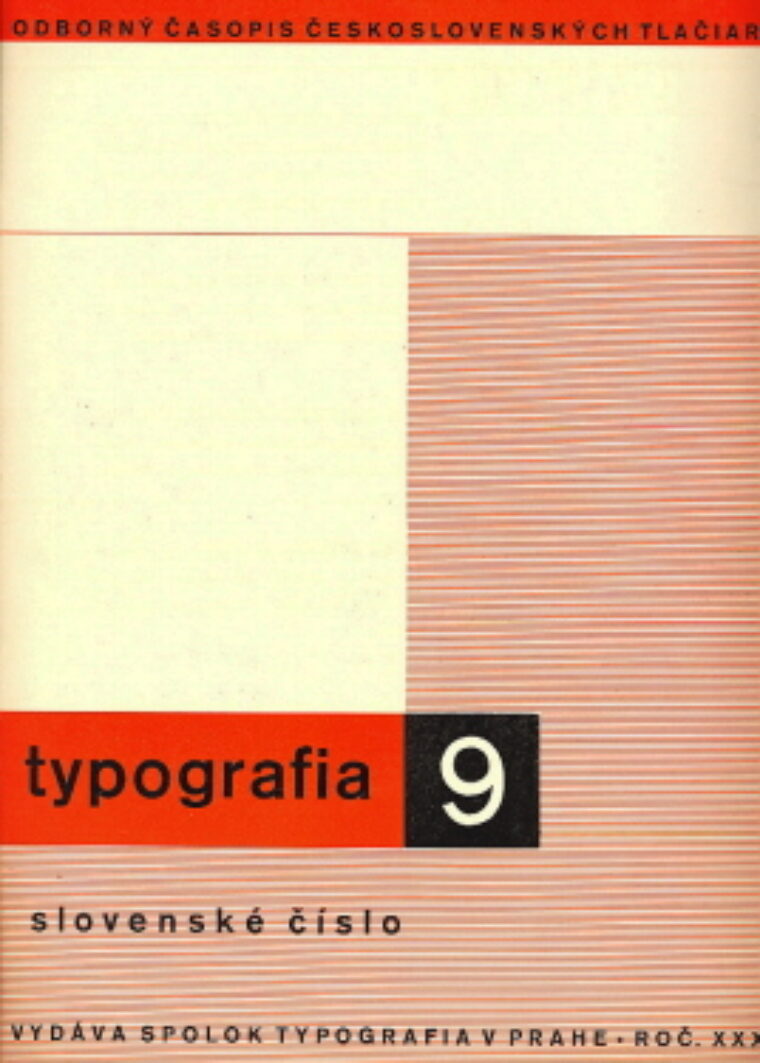 Slovenské číslo – Typografia