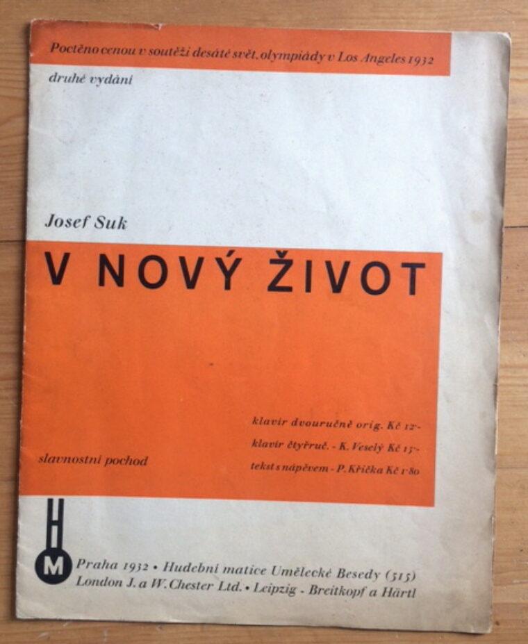 Sutnar Ladislav / Suk Josef – V nový život /noty-music/