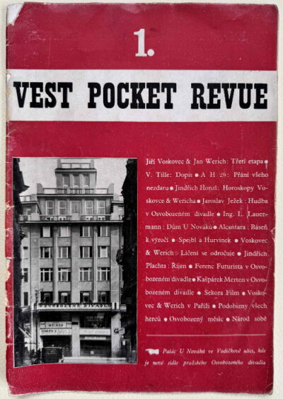 časopis Osvobozeného divadla – Vest Pocket Revue 1