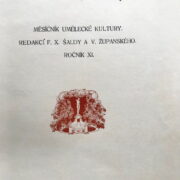 časopisy / journals – Volné směry 1907 ( XI. ročník )