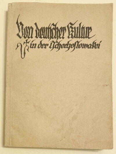 katalog německé účasti na Výstavě soudobé kultury v Brně 1928 – Von deutscher Kultur in der Tschechoslowakei