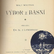 Whitman Walt – Výbor z básní