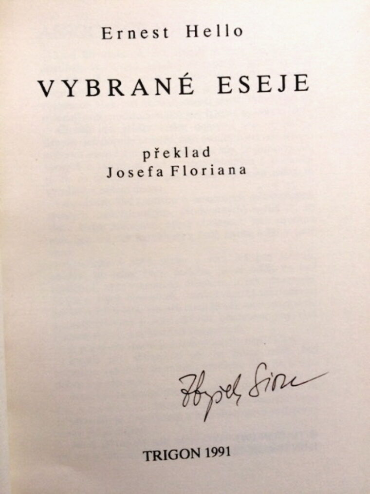 Hello Ernest / Zbyšek Sion – Vybrané eseje