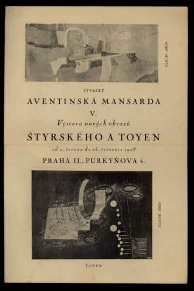katalog / catalogue – Výstava obrazů Štyrského a Toyen