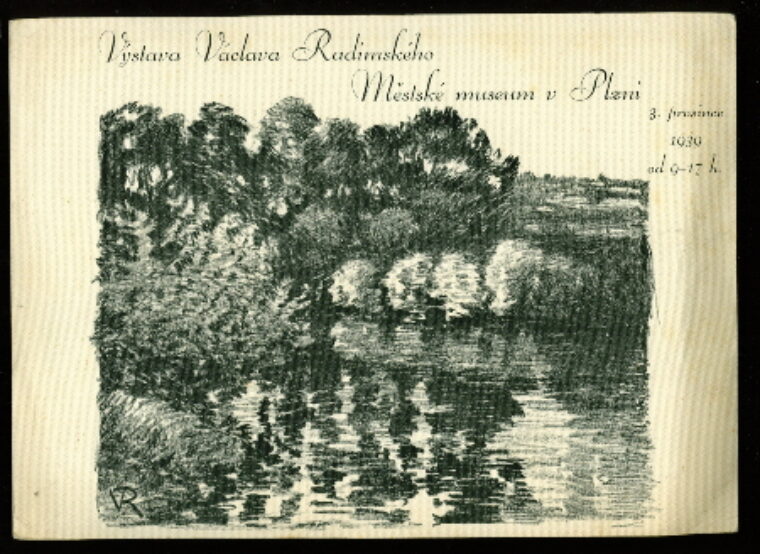 pozvánka / invitation card – Výstava Václava Radimského