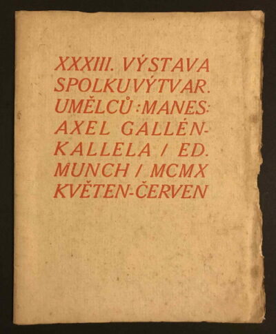 katalog / catalogue – XXXIII. výstava Spolku výt.umělců Mánes