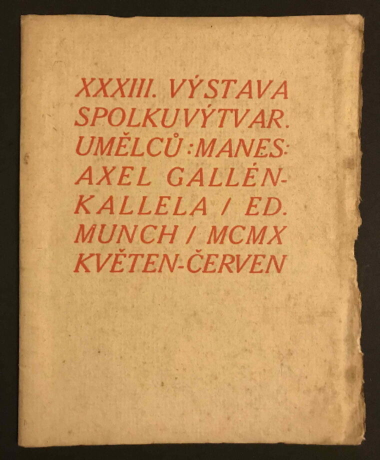 katalog / catalogue – XXXIII. výstava Spolku výt.umělců Mánes