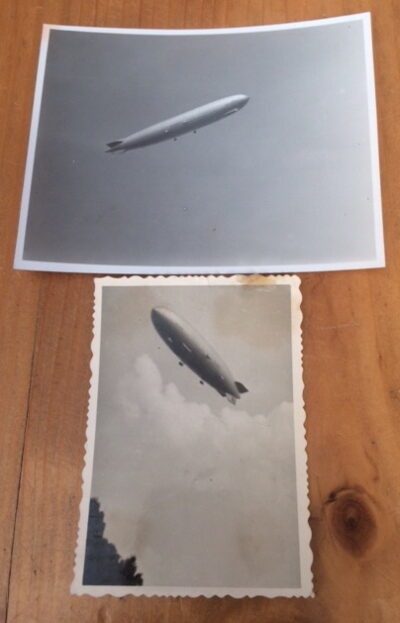 2 orig. fotografie / 2 orig. photos – Zeppelin / Bielefeld 1929