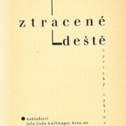 Bureš Miloslav – Ztracené deště